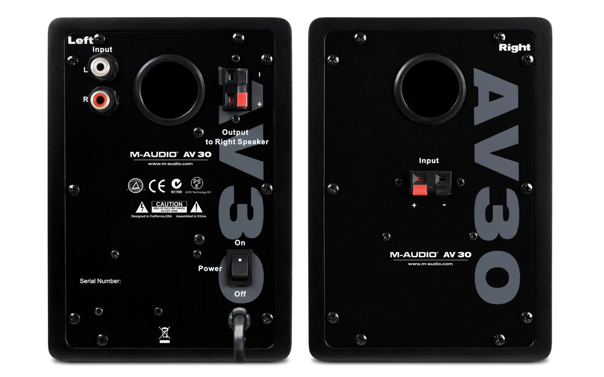 M-Audio Studiophile AV30 Altavoces de referencia profesionales  : Electrónica